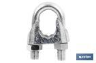 Galvanized DIN-741 wire rope clip - Cofan