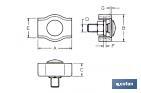 Flache einfache Drahtseilklemme - Cofan