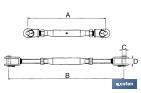 Tubular pin tensor - A-2 stainless steel pin - Cofan