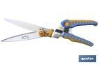 Professional stainless-steel grass shears of 34cm | Adjustable cut of 180° and ergonomic handles | 6 cutting positions - Cofan