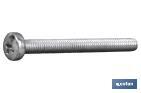 CONVEX CYLINDRICAL SCREW, ZINC PLATED POZIDRIVE