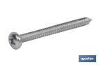 Sheet metal screws, convex cylindrical head. Pozidrive DIN-7981 - Cofan