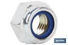 Nylon hexagon self-locking nuts DIN-985 Standard Blister - Cofan