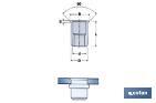 Porcas de cravar em aço Cabeça Reduzida - Cofan
