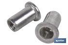 Tuercas Remachables Aluminio Cabeza Ancha "AL Mg 3,5" - Cofan