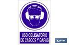 Uso obligatorio de cascos y gafas - Cofan