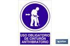 USO OBLIGATORIO DE CINTURÓN ANTIVIBRATORIO