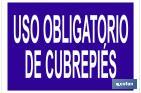 Uso obligatorio de cubrepiés - Cofan