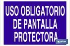 Uso obligatorio de pantalla protectora - Cofan