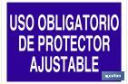 USO OBLIGATORIO DE PROTECTOR AJUSTABLE