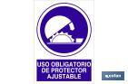 USO OBLIGATORIO DE PROTECTOR AJUSTABLE