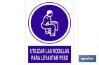 UTILIZAR LAS RODILLAS PARA LEVANTAR PESO