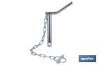 Bent handle hitch pin with chain | Fastener for agricultural machinery - Cofan