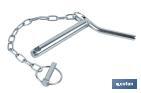 Bent handle hitch pin with chain | Fastener for agricultural machinery - Cofan