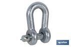 SHACKLE WITH CLEVIS PIN AND SPLIT PIN SUITABLE FOR FASTENING IMPLEMENTS AND AGRICULTURAL MACHINERY