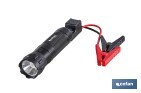 ARRANCADOR PORTÁTIL DE BATERÍAS 600 A | CON LINTERNA LED Y POWER BANK USB | 330 LÚMENES | ADECUADO PARA COCHES DE GASOLINA HASTA 5000 CC Y DIÉSEL HASTA 3000 CC