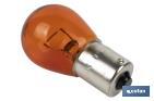 Ampoule de 1 pôle 12 V 21 W | Douille de type BAU15s | Ampoule P21W | Couleur ambre - Cofan