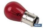 Lampe à 2 ergots centrés de 12 V | Douille de type BAY15d | Ampoule P21/5W | Plusieurs couleurs - Cofan