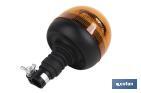 Orange flashing beacon | ECE R65 Certification | For 12/24V flexible stand | IP rating: IP66 - Cofan