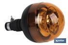 Orange flashing beacon | ECE R65 Certification | For 12/24V flexible stand | IP rating: IP66 - Cofan