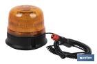 ROTATING LIGHT WITH ORANGE STROBE FLASH | CLASS 1 | ECE R65 CERTIFICATION | FOR 12/24V STAND WITH MAGNET AND SCREW | IP RATING: IP66