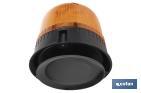 Pirilampo luz led intermitente laranja | Classe 1 | Homologação ECE R65 | Para suporte com íman ou com parafuso 12/24 V | Classificação de proteção IP: IP66 - Cofan