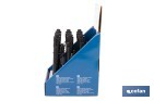 Expositor de linternas LED formato bolígrafo recargables mediante USB-C | Incluye 12 unidades - Cofan