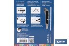 Expositor de cúteres de aluminio | Incluye 12 cúteres profesionales | Disponible en diferentes medidas - Cofan