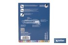 Expositor de cúteres antideslizantes | Incluye 12 cúteres de ABS| Disponible en diferentes medidas - Cofan