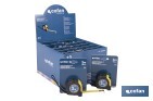 Expositor para flexómetros con protección de goma de Cofan | Incluyen los flexómetros | Varias medidas y capacidades - Cofan