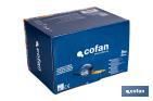 Expositor para flexómetros estándar con botón de bloqueo de Cofan | Incluyen los flexómetros | Varias medidas y capacidades - Cofan