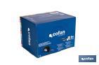 Expositor para flexómetros con hoja de nylon negra y doble cara de Cofan | Incluyen los flexómetros | Varias medidas y capacidades - Cofan