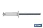 RIVETS ALU FLEUR BLANC