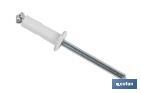 Rivets alu fleur blanc - Cofan