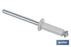 Rivets alu fleur blanc - Cofan
