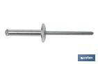 Rivets alu fleur levre large - Cofan