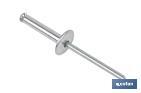 Rivets alu fleur levre large - Cofan