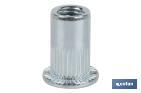 STEEL SLOTTED WIDE HEAD RIVET NUTS