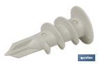 CHEVILLE EN NYLON POUR LA FIXATION SUR PLAQUES | DIMENSIONS : 15 X 33 MM