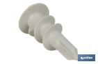 Cheville en nylon pour la fixation sur plaques | Dimensions : 15 x 33 mm - Cofan