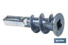 CHEVILLES ZAMAK POUR FIXATIONS SUR LES PANNEAUX EN CARTON PLÂTRE | DIMENSIONS : 13 X 37 MM