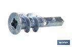 Chevilles Zamak pour fixations sur les panneaux en carton plâtre | Dimensions : 13 x 37 mm - Cofan