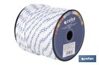 Cuerda Trenzada Polipropileno | Formato: Rollo pequeño | Color: Blanco y Azul - Cofan