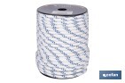 Cuerda Trenzada Polipropileno | Formato: Rollo pequeño | Color: Blanco y Azul - Cofan