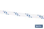Cuerda Trenzada Polipropileno | Formato: Rollo pequeño | Color: Blanco y Azul - Cofan