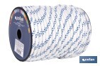 Cuerda Trenzada Polipropileno | Formato: Rollo pequeño | Color: Blanco y Azul - Cofan