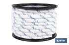 Cuerda Trenzada Polipropileno | Formato: Rollo pequeño | Color: Blanco y Azul - Cofan