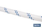 Cuerda Trenzada Polipropileno | Formato: Rollo pequeño | Color: Blanco y Azul - Cofan