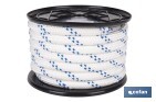 Cuerda Trenzada Polipropileno | Formato: Rollo pequeño | Color: Blanco y Azul - Cofan