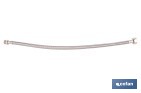 Conexión flexible para sanitarios | Manguera flexible de acero inoxidable | Longitud: 50 cm | Disponible en diferentes conexiones y medidas - Cofan